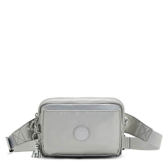 Plecaki Kipling Abanu Multi Metallic Convertible Crossbody Bag Srebrne | PL 1176KO